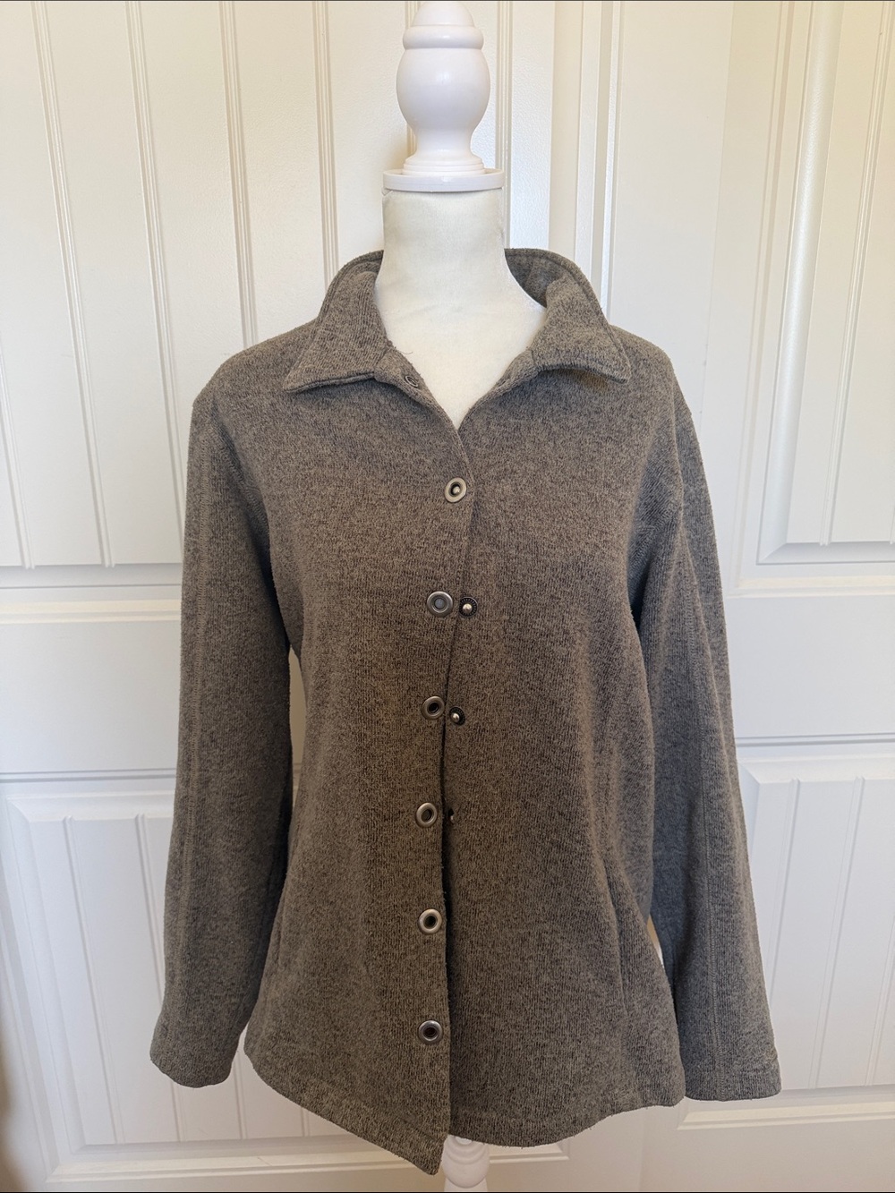 Cabela's Brown Button-Front Cozy Sweater Jacket